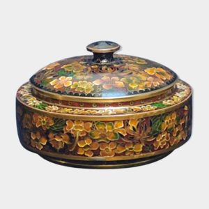 boite en bronze cloisonné émaillé